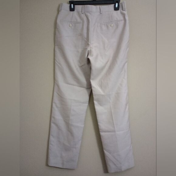 J. Ferrar Cream Color Slim Fit Dress Pants Size 30x30 - Picture 2 of 7